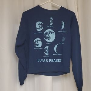 Juniors Small Lunar Phases Sweater